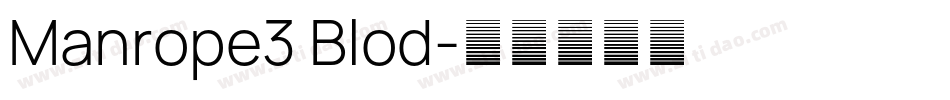 Manrope3 Blod字体转换